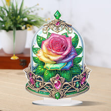 Load image into Gallery viewer, Special Shape Single-Side Rose Crystal Box Desktop Diamond Painting Home Craft
