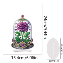 Load image into Gallery viewer, Special Shape Single-Side Rose Crystal Box Desktop Diamond Painting Home Craft
