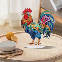 Load image into Gallery viewer, Handmade Rooster Acrylic Special Shape Desktop Diamond Painting Art Office Decor
