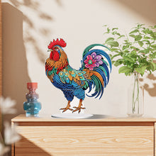 Load image into Gallery viewer, Handmade Rooster Acrylic Special Shape Desktop Diamond Painting Art Office Decor
