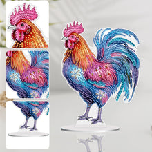 Load image into Gallery viewer, Handmade Rooster Acrylic Special Shape Desktop Diamond Painting Art Office Decor
