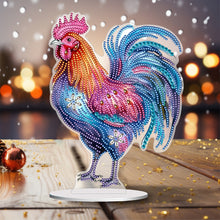 Load image into Gallery viewer, Handmade Rooster Acrylic Special Shape Desktop Diamond Painting Art Office Decor
