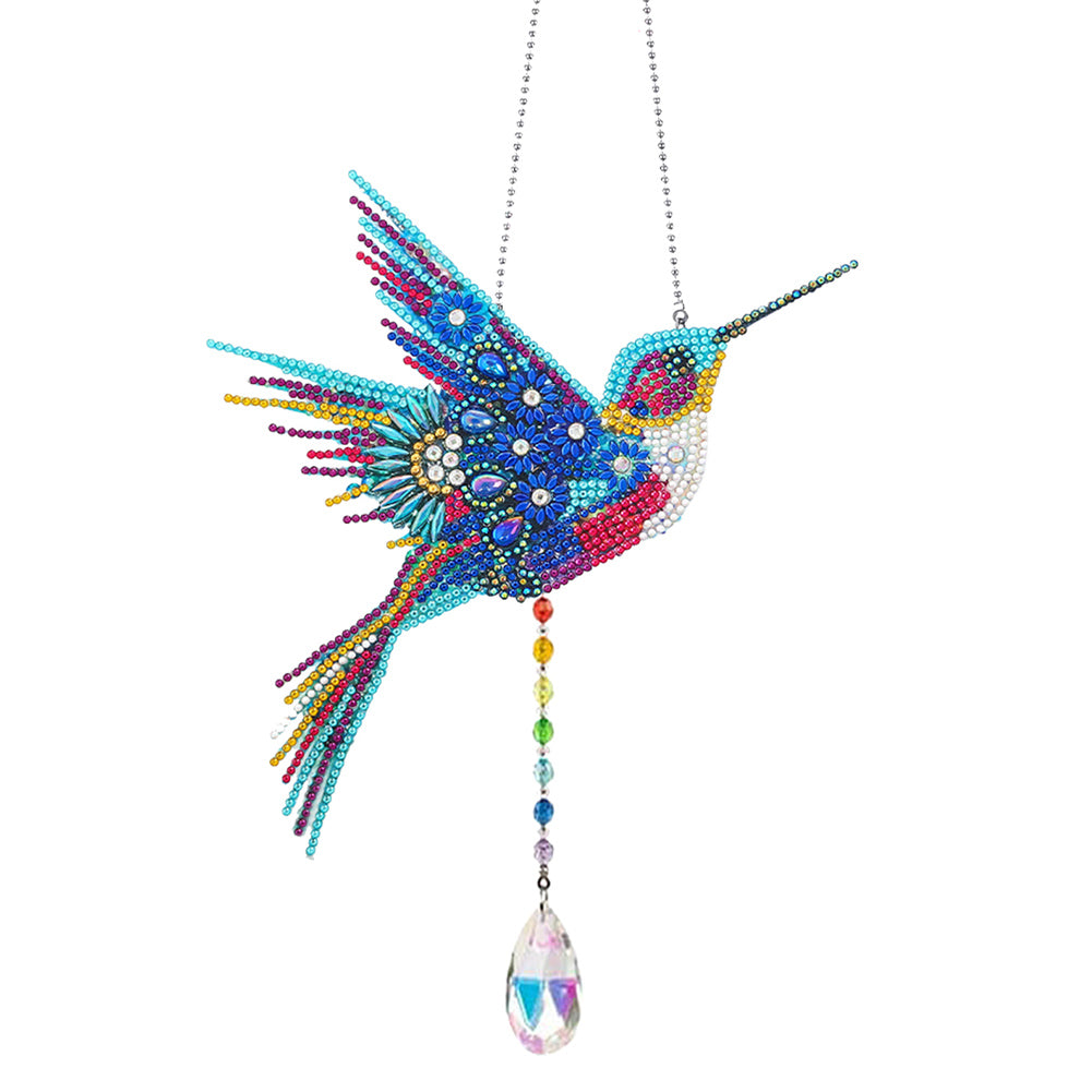 Animal Wind Chimes Crystal Diamond Painting Ornaments for Home Wall Art Decor