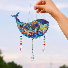 Load image into Gallery viewer, Animal Wind Chimes Crystal Diamond Painting Ornaments for Home Wall Art Decor
