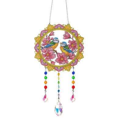 Animal Wind Chimes Crystal Diamond Painting Ornaments for Home Wall Art Decor