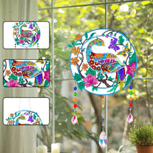 Load image into Gallery viewer, Animal Wind Chimes Crystal Diamond Painting Ornaments for Home Wall Office Decor
