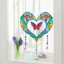 Load image into Gallery viewer, Animal Wind Chimes Crystal Diamond Painting Ornaments for Home Wall Office Decor
