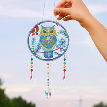 Load image into Gallery viewer, Animal Wind Chimes Crystal Diamond Painting Ornaments for Home Wall Office Decor
