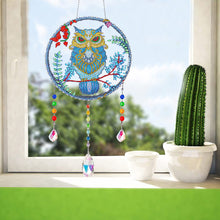 Load image into Gallery viewer, Animal Wind Chimes Crystal Diamond Painting Ornaments for Home Wall Office Decor
