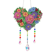 Load image into Gallery viewer, Flower Wind Chimes Diamond Crystal Painting Ornaments Handmade Home Wall Decor
