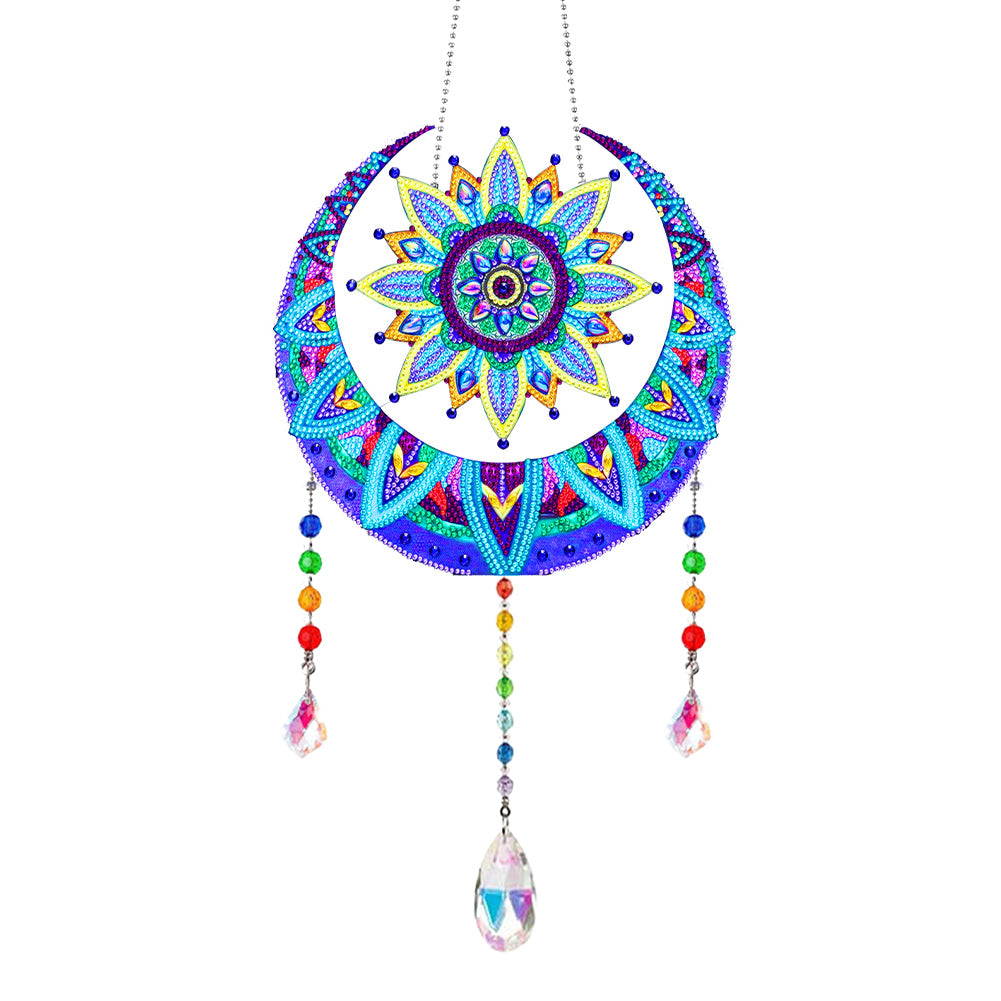 Wind Chimes Handmade Crystal Diamond Painting Ornaments for Garden Window Decor