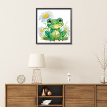 Load image into Gallery viewer, Diamond Painting - Partial Special Shaped - pond frog (30*30CM)
