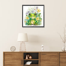 Load image into Gallery viewer, Diamond Painting - Partial Special Shaped - pond frog (30*30CM)
