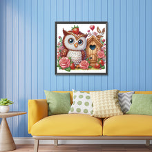 Load image into Gallery viewer, Diamond Painting - Partial Special Shaped - rose owl house (30*30CM)
