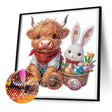 Load image into Gallery viewer, Diamond Painting - Partial Special Shaped - highland yak (30*30CM)
