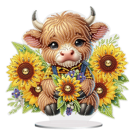 Special Shaped Yak Desktop Diamond Painting for Beginner Adults for Home Decor