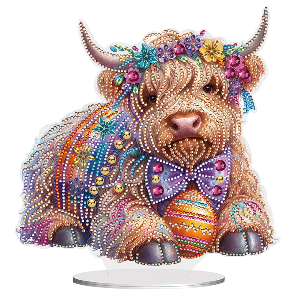 Special Shaped Yak Desktop Diamond Painting for Beginner Adults for Home Decor