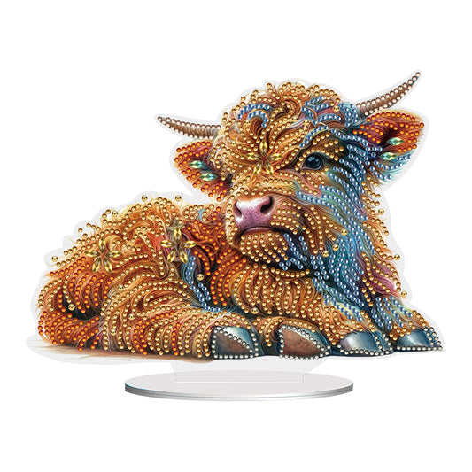 Special Shaped Yak Desktop Diamond Painting for Beginner Adults for Home Decor
