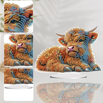 Special Shaped Yak Desktop Diamond Painting for Beginner Adults for Home Decor