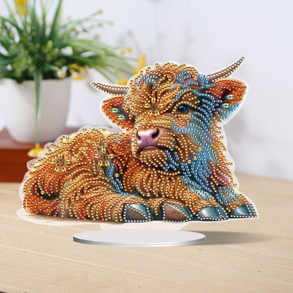 Special Shaped Yak Desktop Diamond Painting for Beginner Adults for Home Decor