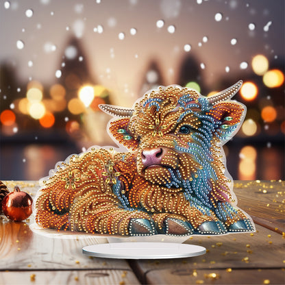 Special Shaped Yak Desktop Diamond Painting for Beginner Adults for Home Decor