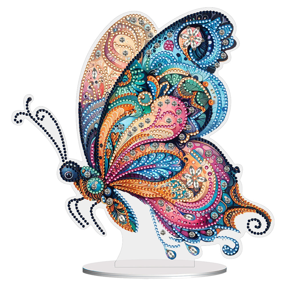 Special Shape Flower Butterfly Desktop Diamond Painting Art Office Home Decor