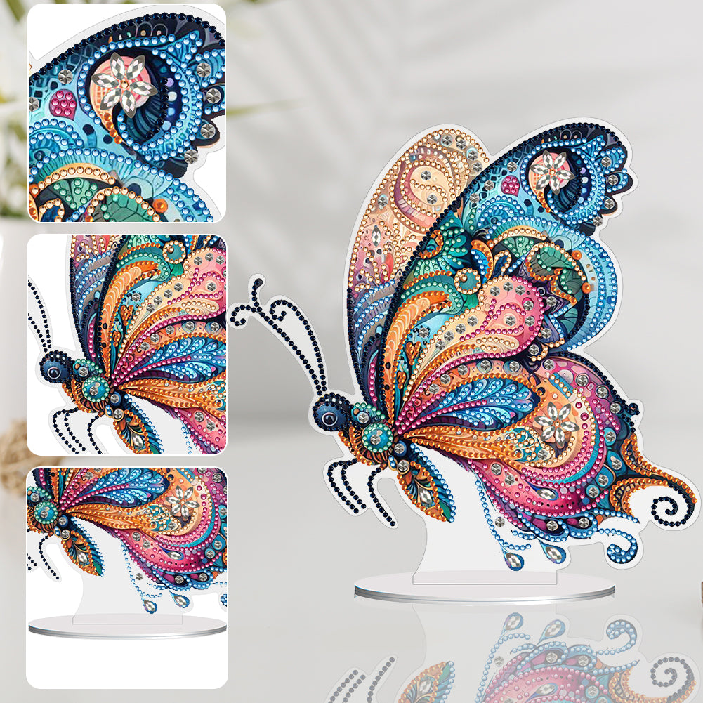 Special Shape Flower Butterfly Desktop Diamond Painting Art Office Home Decor
