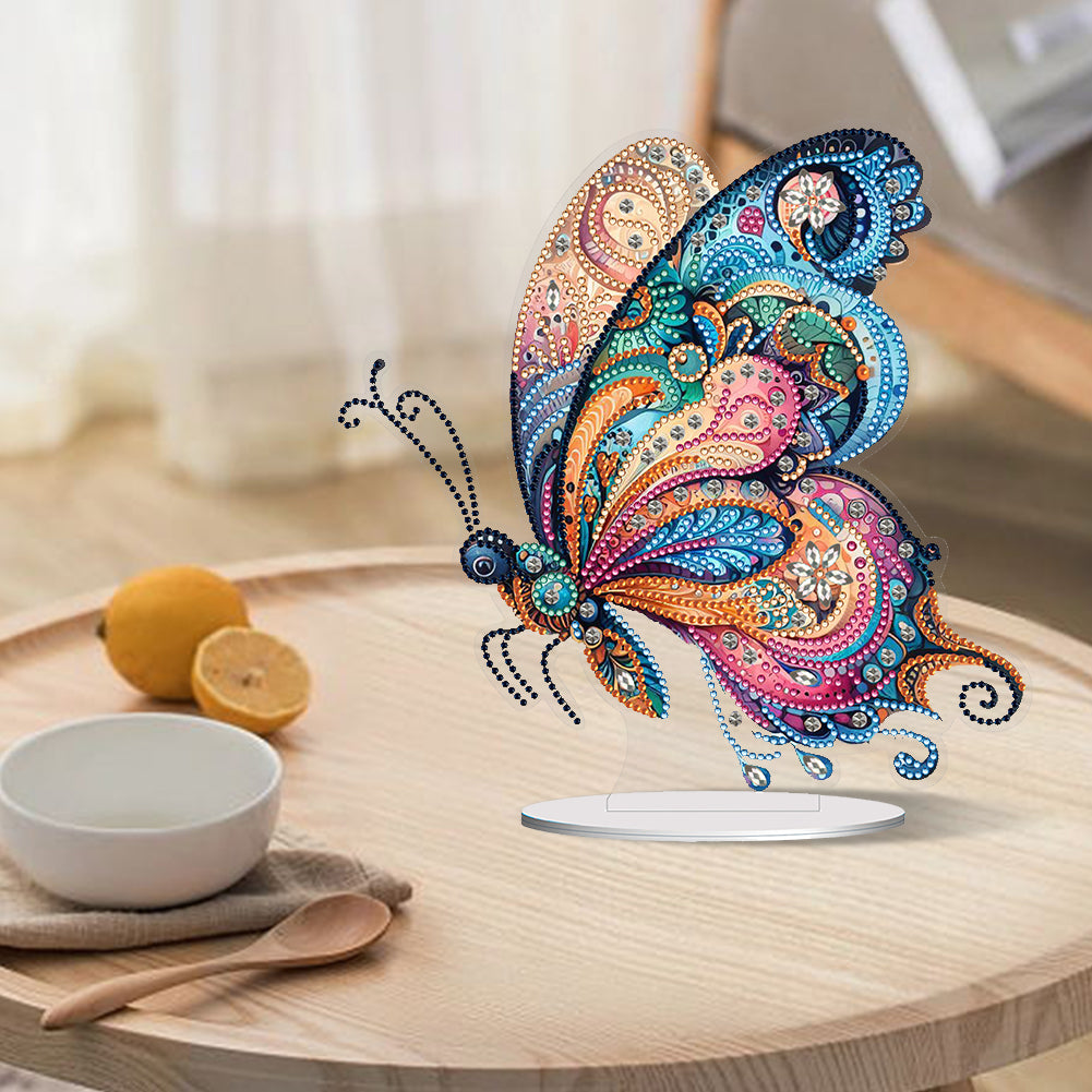 Special Shape Flower Butterfly Desktop Diamond Painting Art Office Home Decor