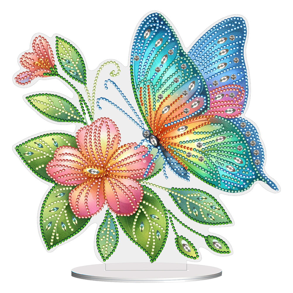 Special Shape Flower Butterfly Desktop Diamond Painting Art Office Home Decor