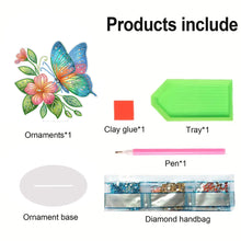 Load image into Gallery viewer, Special Shape Flower Butterfly Desktop Diamond Painting Art Office Home Decor

