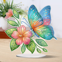 Load image into Gallery viewer, Special Shape Flower Butterfly Desktop Diamond Painting Art Office Home Decor
