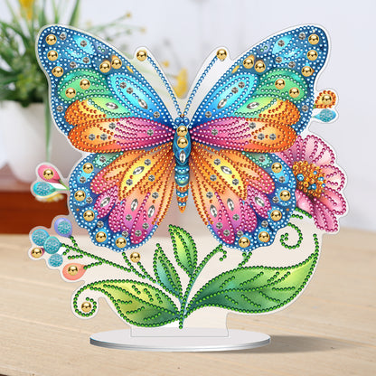 Special Shape Flower Butterfly Desktop Diamond Painting Art Office Home Decor
