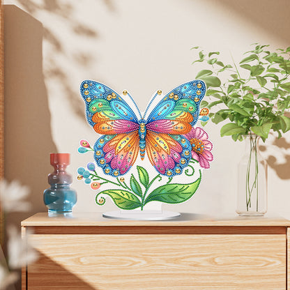 Special Shape Flower Butterfly Desktop Diamond Painting Art Office Home Decor
