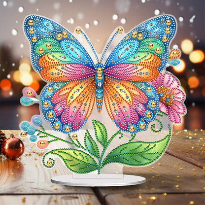 Special Shape Flower Butterfly Desktop Diamond Painting Art Office Home Decor