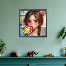 Load image into Gallery viewer, Diamond Painting - Full Round - Smart Candy Girl (30*30CM)
