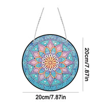 Load image into Gallery viewer, Acrylic Single-Side 5D Mandala Flower Diamond Painting Dots Pendant Window Decor

