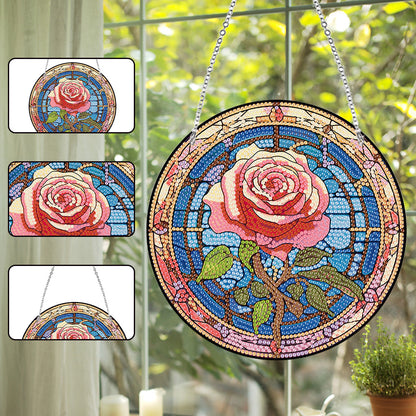 Lighthouse Rose Lupine Safflower Pineapple Bees Diamond Painting Hanging Pendant