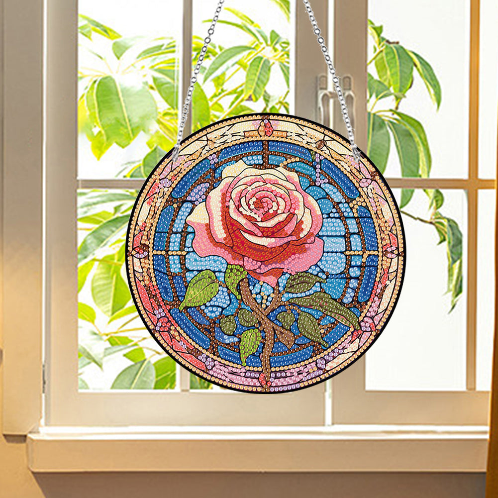 Lighthouse Rose Lupine Safflower Pineapple Bees Diamond Painting Hanging Pendant