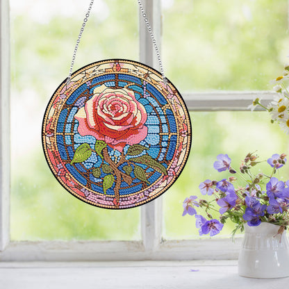 Lighthouse Rose Lupine Safflower Pineapple Bees Diamond Painting Hanging Pendant
