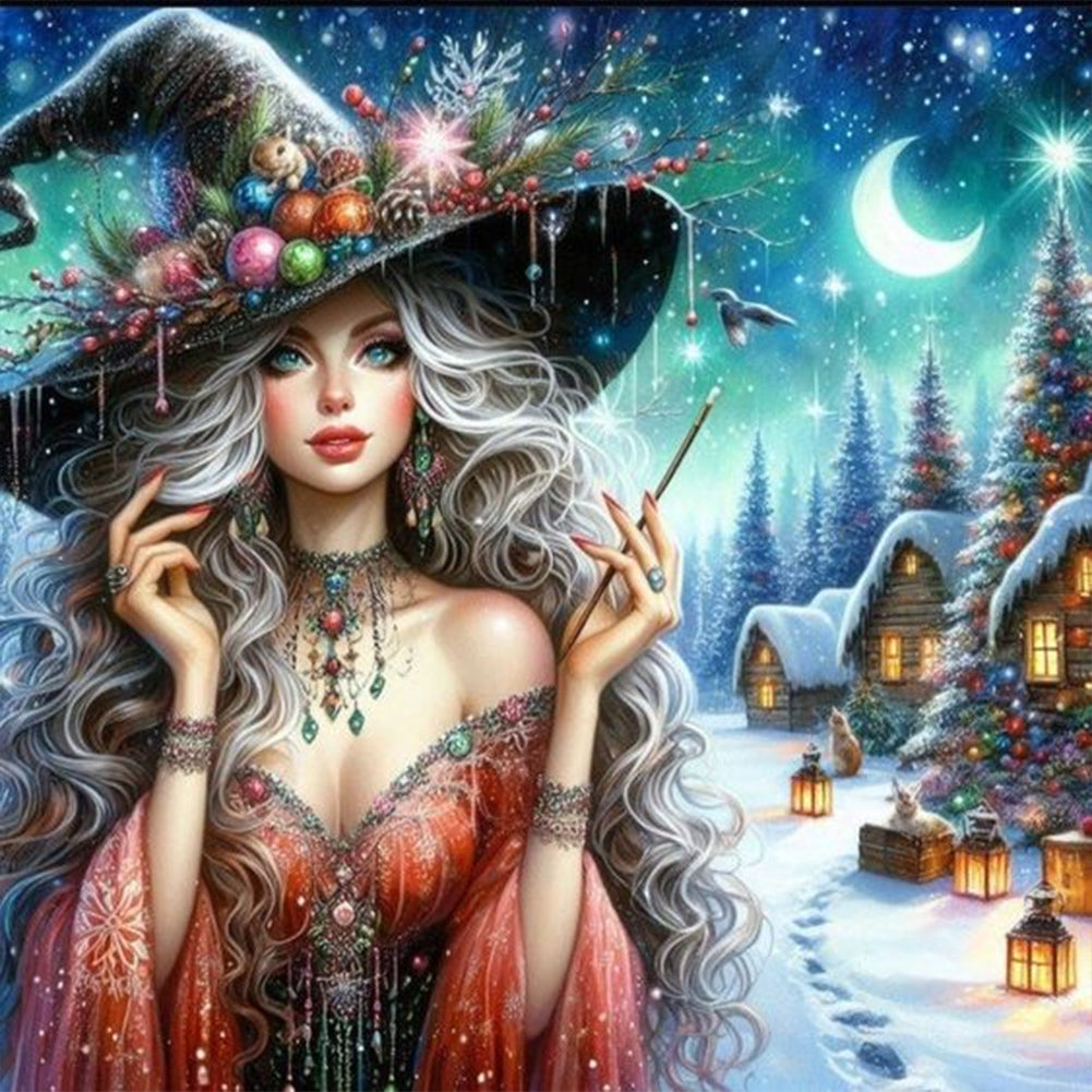 Diamond Painting - Full Round - Witch family (50*50CM)
