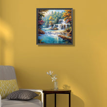 Load image into Gallery viewer, Diamond Painting - Full Round - Mountains and flowing water (50*50CM)
