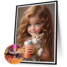 Load image into Gallery viewer, Diamond Painting - Full Round - little girl (30*40CM)

