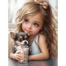Load image into Gallery viewer, Diamond Painting - Full Round - little girl (30*40CM)
