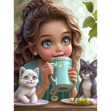 Load image into Gallery viewer, Diamond Painting - Full Round - little girl (30*40CM)
