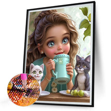 Load image into Gallery viewer, Diamond Painting - Full Round - little girl (30*40CM)
