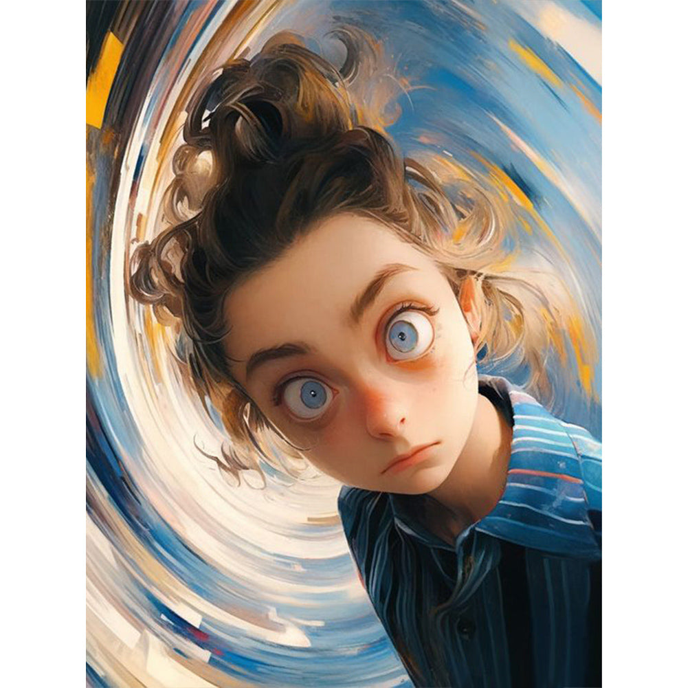 Diamond Painting - Full Round - little girl (30*40CM)
