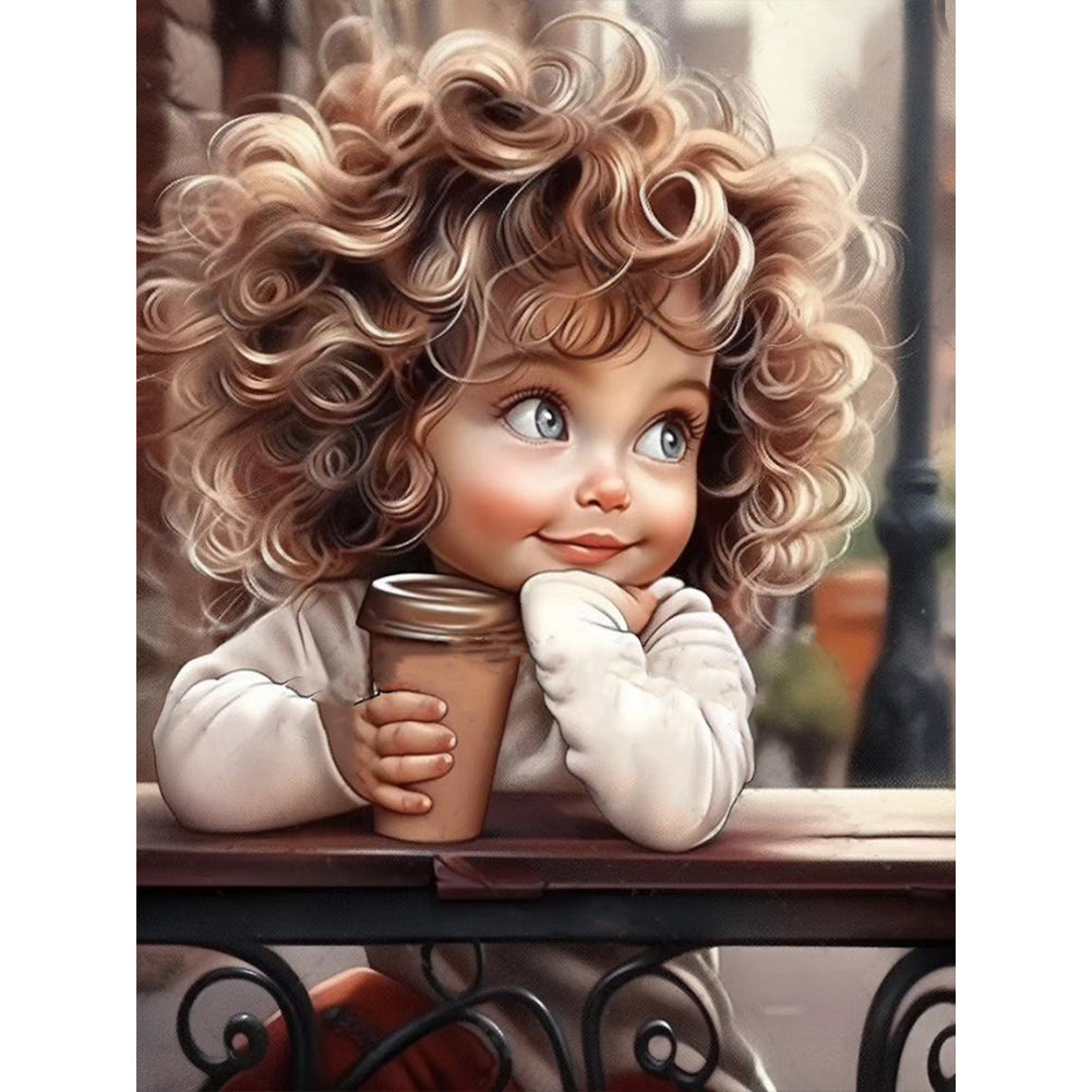 Diamond Painting - Full Round - little girl (30*40CM)