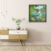 Load image into Gallery viewer, AB Diamond Painting - Full Round - Labrador dog swimming (40*40CM)
