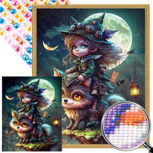Load image into Gallery viewer, AB Diamond Painting - Full Round - Fantasy witches and beasts (40*50CM)
