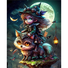 Load image into Gallery viewer, AB Diamond Painting - Full Round - Fantasy witches and beasts (40*50CM)
